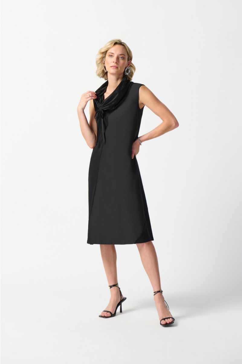 Joseph Ribkoff Black Cocoon Dress Style 242067