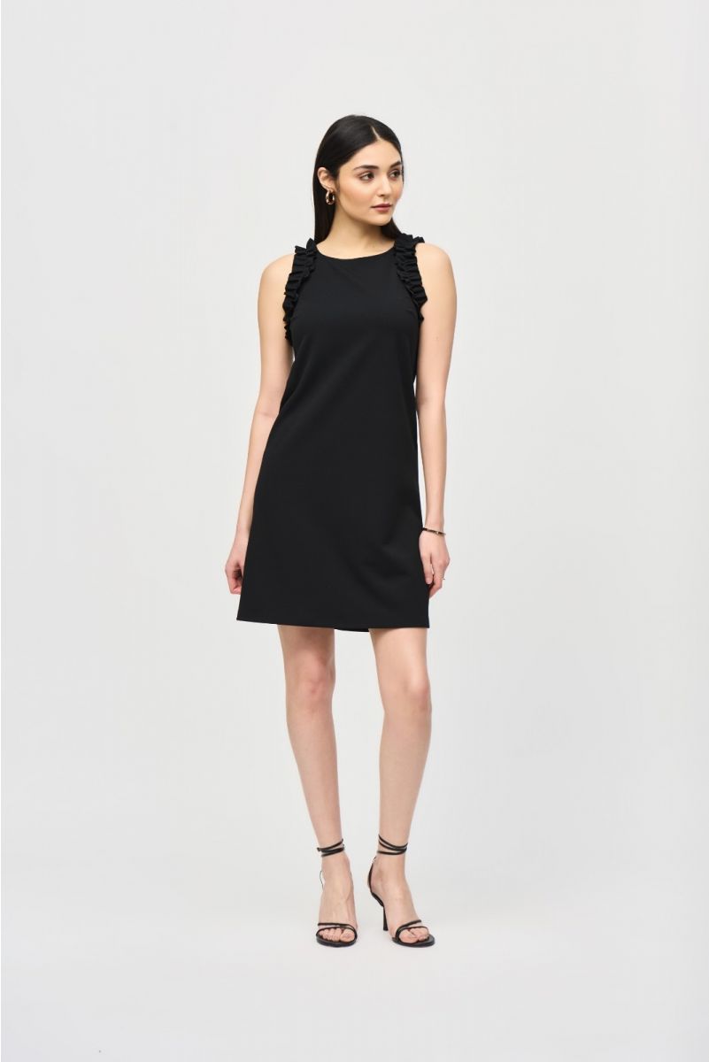Joseph Ribkoff Black Sleeveless Straight Dress Style 242115
