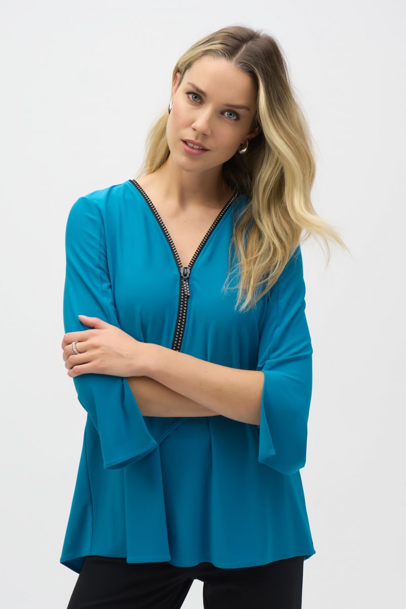 Joseph Ribkoff Pacific Blue Fit and Flare Tunic Style 243314