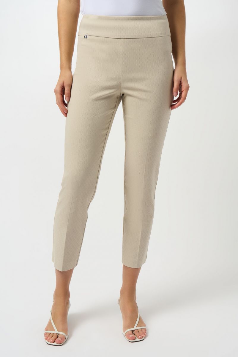 Joseph Ribkoff Moonstone Textured Crop Pull-On Pants Style 251256