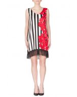 Joseph Ribkoff Black/White/Red Dress Style 172748