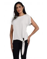 Frank Lyman Off-White Woven Top Style 181224