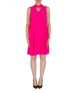 Joseph Ribkoff Neon Pink Dress Style 182029