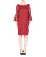 Joseph Ribkoff Burgundy Dress Style 183500