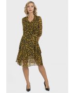 Joseph Ribkoff Black/Gold Dress Style 193642
