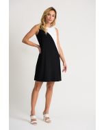 Joseph Ribkoff Black/Vanilla Dress Style 202305