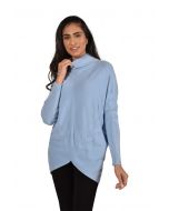 Frank Lyman Blue Knit Sweater Style 213134U