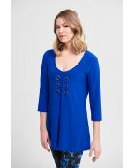 Joseph Ribkoff Royal Sapphire Lace Front Top Style 213339