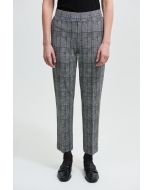 Joseph Ribkoff Black/White Plaid Straight Leg Pants Style 213626