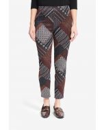 Joseph Ribkoff Black/Multi Geometric Pants Style 214257