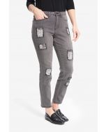 Joseph Ribkoff Charcoal Grey Jean Style 214300