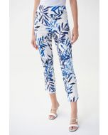 Joseph Ribkoff Vanilla/Multi Tropical Print Cropped Pant Style 222010