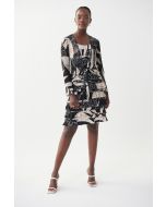 Joseph Ribkoff Black/Beige/Multi Two Piece Dress Style 222271-main