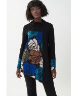 Joseph Ribkoff Black/Multi Floral Graphic Tunic Style 223065-main