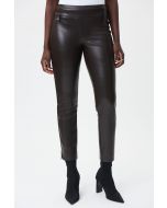 Joseph Ribkoff Mocha Faux Leather Pant Style 223196