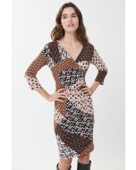 Joseph Ribkoff Vanilla/Multi Dress Style 223234