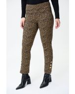 Joseph Ribkoff Black/Brown Jacquard Pants Style 224113
