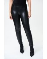 Joseph Ribkoff Black Leatherette Pants Style 224192