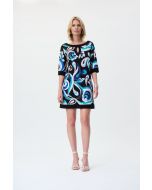 Joseph Ribkoff Black/Multi Tunic Dress Style 231043