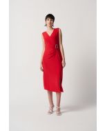 Joseph Ribkoff Magma Red Dress Style 231052