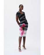 Joseph Ribkoff Black/Multi Floral Print Dress Style 231073