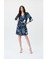 Joseph Ribkoff Midnight Blue/Multi Dress Style 231099
