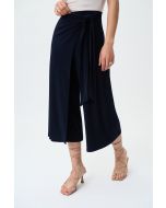 Joseph Ribkoff Midnight Blue Wide Leg High-Wasted Pants Style 231140