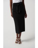 Joseph Ribkoff Black Silky Knit Straight Skirt Style 231168