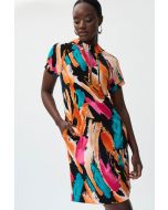 Joseph Ribkoff Black/Multi Dress Style 231201