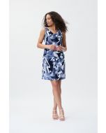 Joseph Ribkoff Midnight Blue/Multi Sleeveless Dress Style 231228