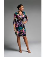 Joseph Ribkoff Midnight Blue/Multi Dress Style 231741
