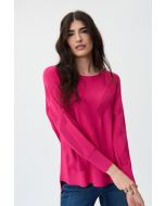 Joseph Ribkoff Dazzle Pink Knit Top Style 231950