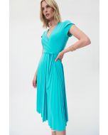 Joseph Ribkoff Palm Springs Pleated Wrap Dress Style 232039