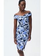 Joseph Ribkoff Blue/Vanilla Dress Style 232049