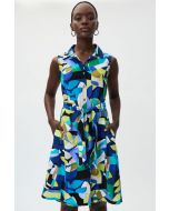 Joseph Ribkoff Black/Multi Button-Down Dress Style 232090