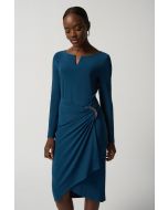 Joseph Ribkoff Nightfall Long-Sleeve Sheath Dress Style 233131