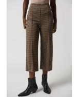 Joseph Ribkoff Black/Beige Houndstooth Culotte Pants Style 233249