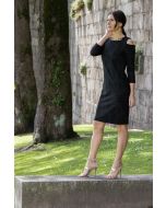 Frank Lyman Black Knit Dress Style 233364