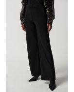 Joseph Ribkoff Black Silky Knit Wide-Leg Pants Style 234103