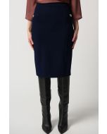 Joseph Ribkoff Midnight Blue Pull-On Straight Skirt Style 234165
