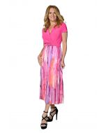 Frank Lyman Hot Pink Midi Dress Style 236490