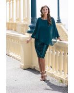 Frank Lyman Emerald Woven Dress Style 239256