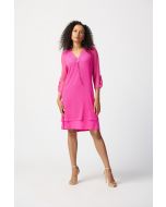 Joseph Ribkoff Ultra Pink Layered Dress Style 24115