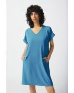 Joseph Ribkoff French Blue Straight Dress Style 241129