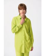 Joseph Ribkoff Key Lime Long Textured Blouse Style 241259