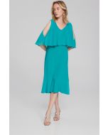 Joseph Ribkoff Ocean Blue Fit-and-Flare Dress Style 241706