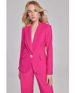 Joseph Ribkoff Ultra Pink Fitted Blazer with Ornament Closure Style 241737