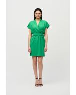 Joseph Ribkoff Island Green Belted Wrap Dress Style 242013