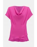 Joseph Ribkoff Ultra Pink Fit and Flare Layered Top Style 242027