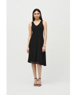 Joseph Ribkoff Black Asymmetrical Sleeveless Dress Style 242110